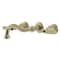 Kingston Brass KS3022KL Two-Handle Wall Mount Tub Faucet, Polished Brass KS3022KL - alternate 1